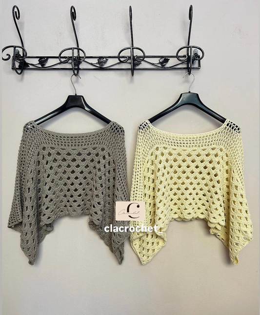 PDF Crochet Pattern with Videos — Sunny Top | Openwork Summer Blouse | Beginner Advanced | Instant Download